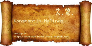 Konstantin Melinda névjegykártya
